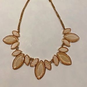 2/$20 Gorgeous Yellow Cream Statement Necklace
